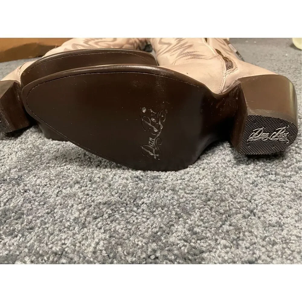 Brand New Dan Post Women’s 10M Loverly Knee High Leather Snip Western Boots - Picture 7 of 16